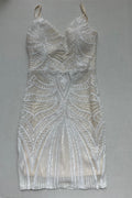 Windsor Dresses/Rompers Extra Small White Polyester and Sequin