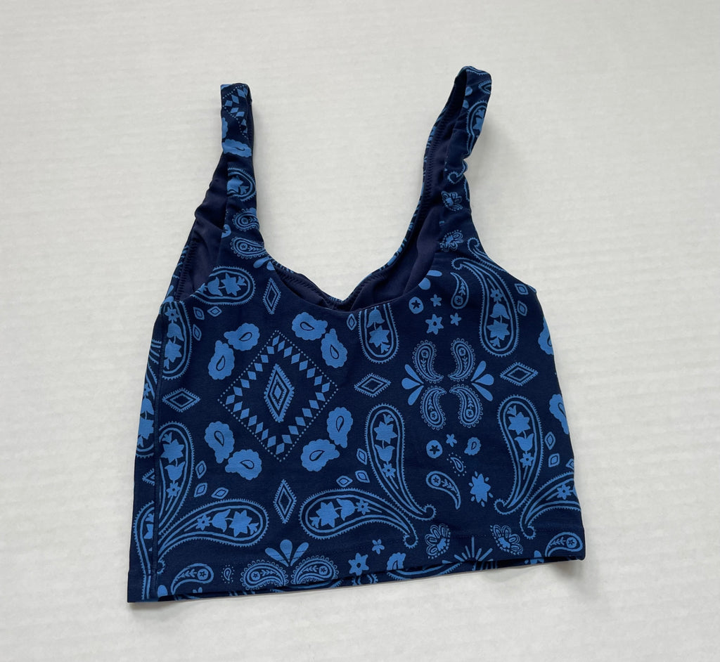 OFFLINE by Aerie Tops Extra Extra Small Blue Cotton/Polyester/Nylon blend