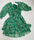 Sienna Sky Dresses/Rompers Extra Small Green Polyester, Spandex, Printed fabric