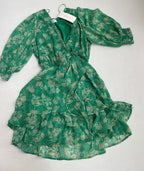 Sienna Sky Dresses/Rompers Extra Small Green Polyester, Spandex, Printed fabric