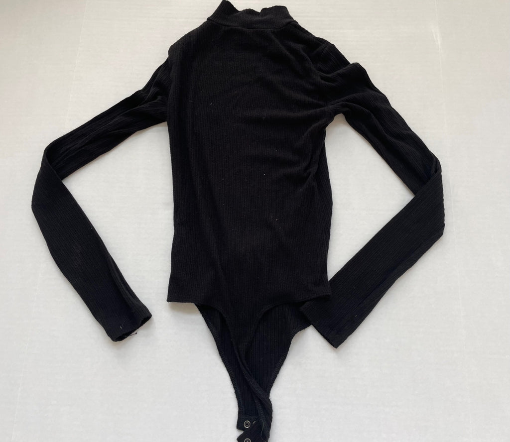 American Eagle Tops Extra Small Black Viscose, Nylon, Elastane, Polyester