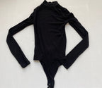 American Eagle Tops Extra Small Black Viscose, Nylon, Elastane, Polyester