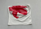 Unknown Tops Extra Small White and Red, Pink Cotton/Polyester/Nylon blend