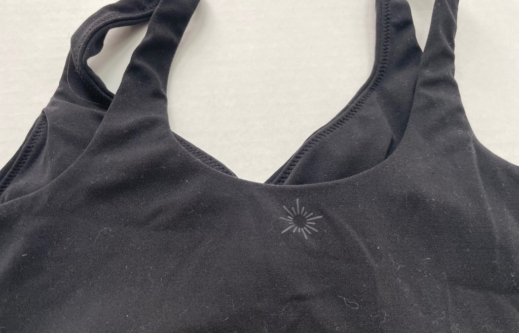 Aerie OFFLINE by Aerie Tops Extra Small Black Synthetic, likely polyester or nylon