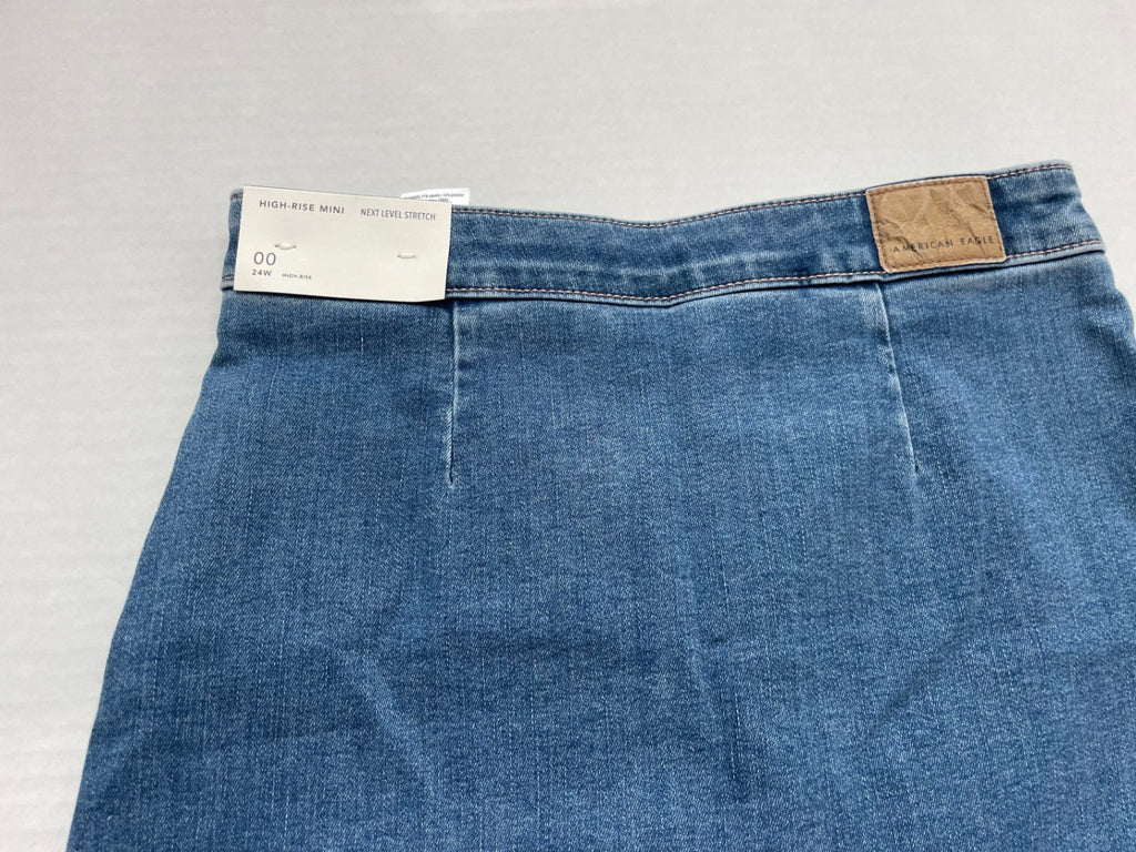 American Eagle Skirts/Skorts 00 Blue Denim/Cotton/Polyester/Elastane