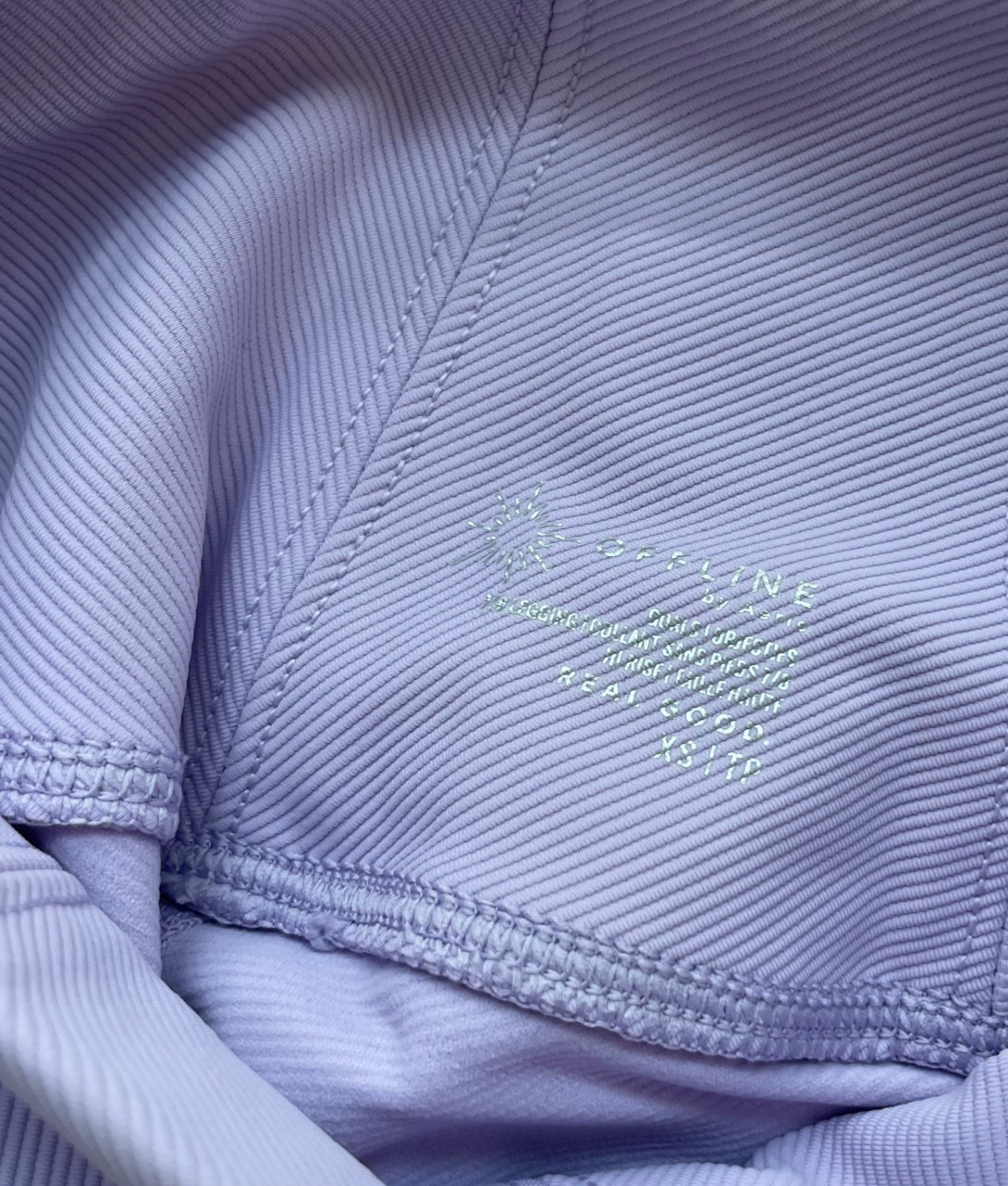 OFFLINE by Aerie Leggings Extra Small Lavender Recycled Nylon and Elastane