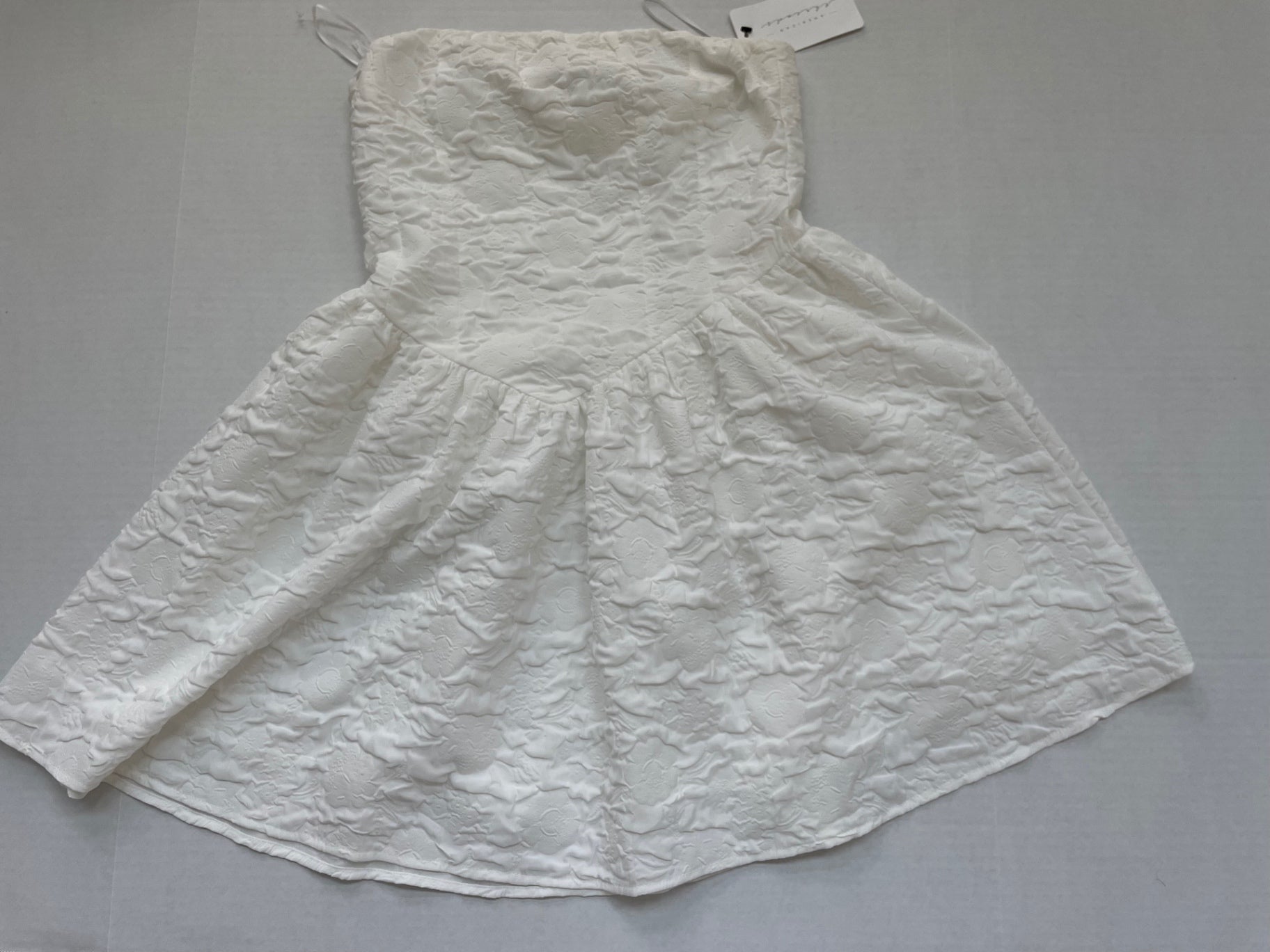 American Threads Small Dresses/Rompers Off-white Embossed textured cloth, Polyester lining