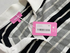 Edikted Tops Extra Small Gray, Black and White Cotton