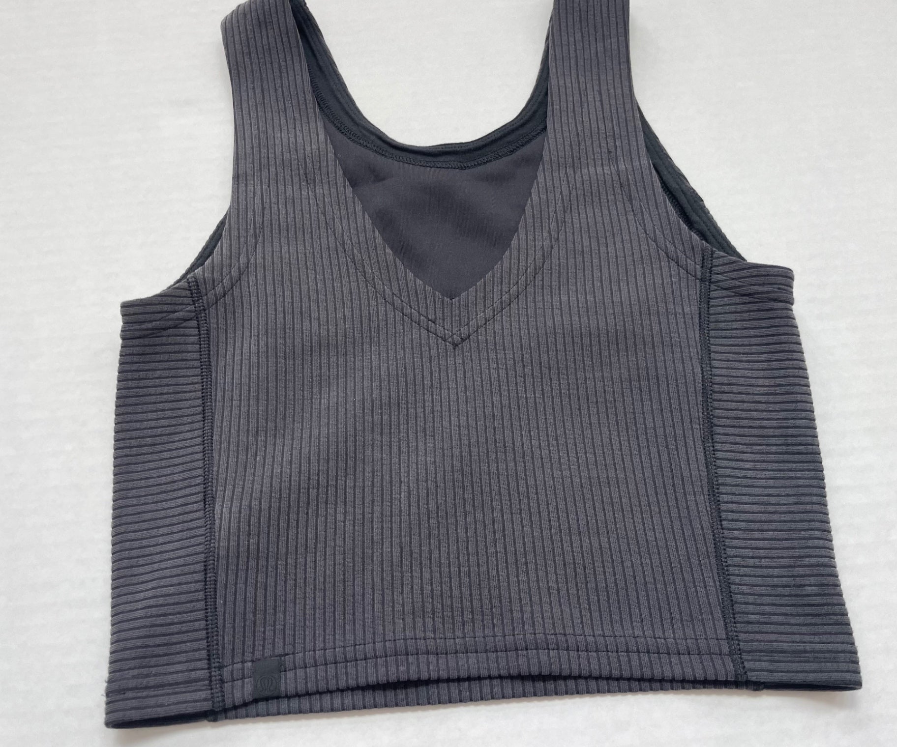 Lululemon Tops 0 Gray Recycled Polyester, Elastanne, Lenzing Modal, Cotton
