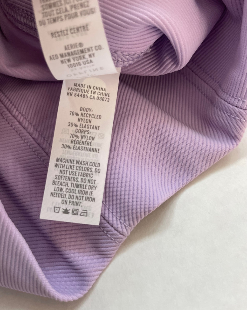 OFFLINE by Aerie Leggings Extra Small Lavender Recycled Nylon and Elastane