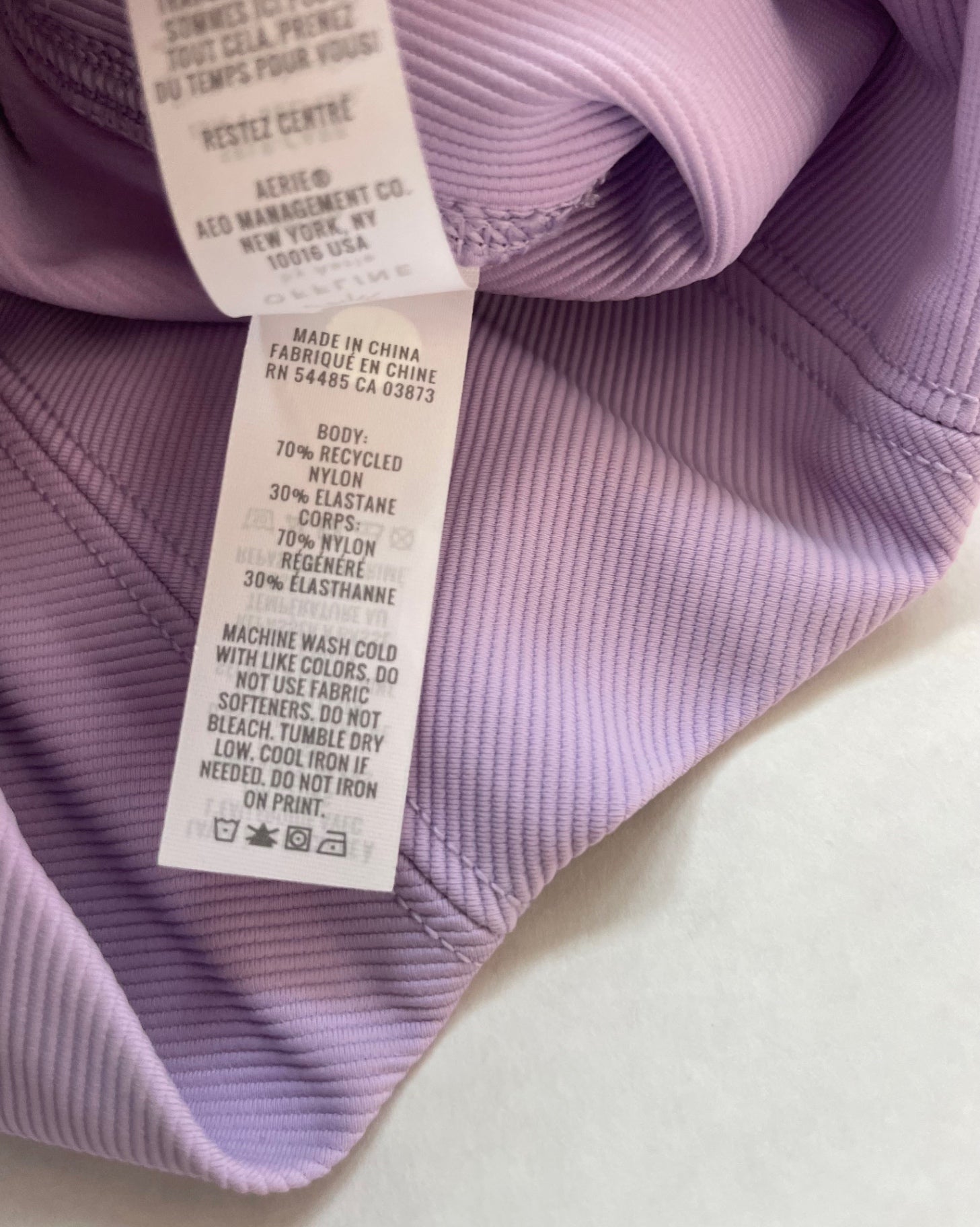 OFFLINE by Aerie Leggings Extra Small Lavender Recycled Nylon and Elastane