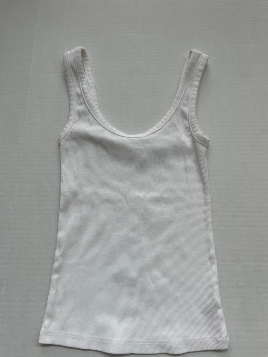 Aerie Tops Small White Cotton and Elastane