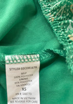 Sienna Sky Dresses/Rompers Extra Small Green Polyester, Spandex, Printed fabric