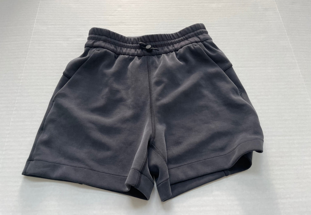 Lululemon Shorts 0 Dark Gray Recycled Polyester, Elastanne, Lenzing Modal