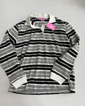 Edikted Tops Extra Small Gray, Black and White Cotton