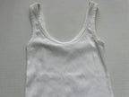 Aerie Tops Small White Cotton and Elastane