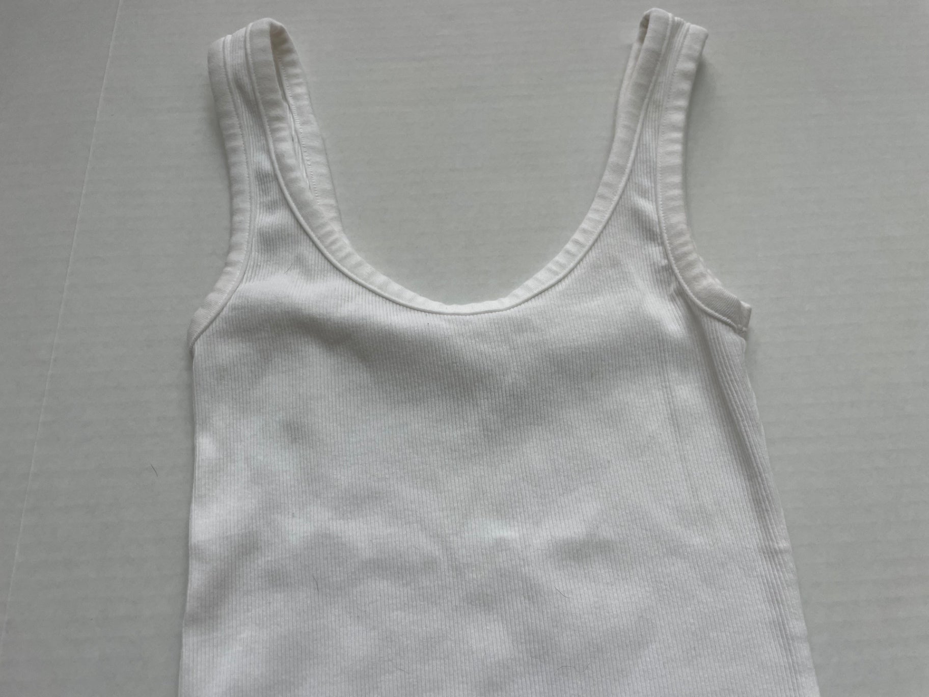 Aerie Tops Small White Cotton and Elastane