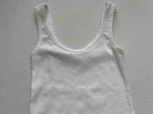 Aerie Tops Small White Cotton and Elastane