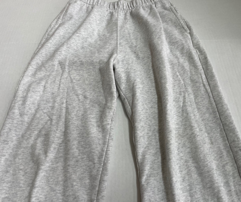 Hollister Sweatpants Small Light Gray Cotton and Polyester fleece