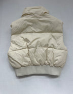 Unbranded Small Jackets/Coats Beige/Off-white Puffer nylon with ribbed knit trim