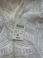 Windsor Dresses/Rompers Extra Small White Polyester and Sequin