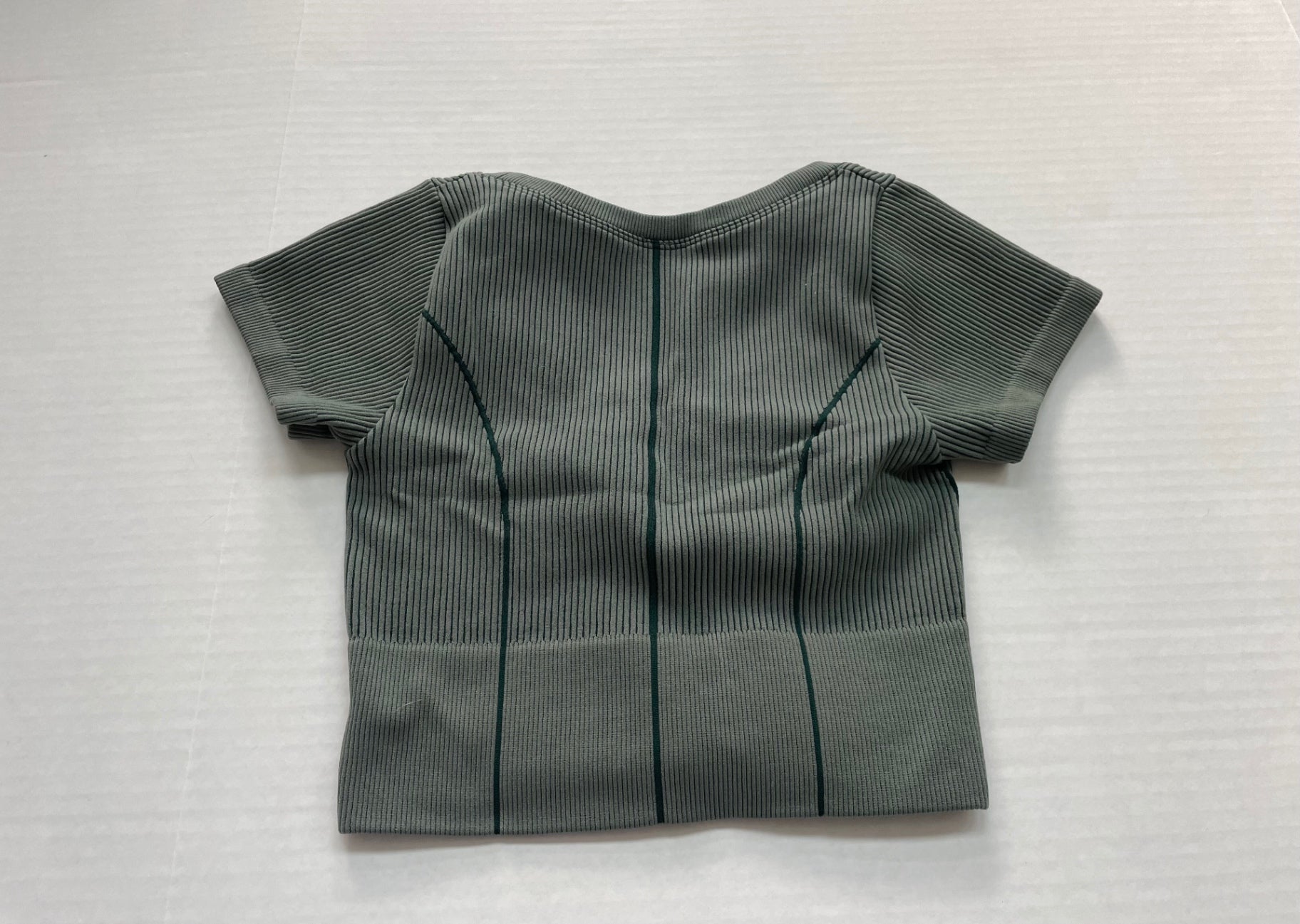 Aerie Tops Extra Small-Small Green Knit, Polyester