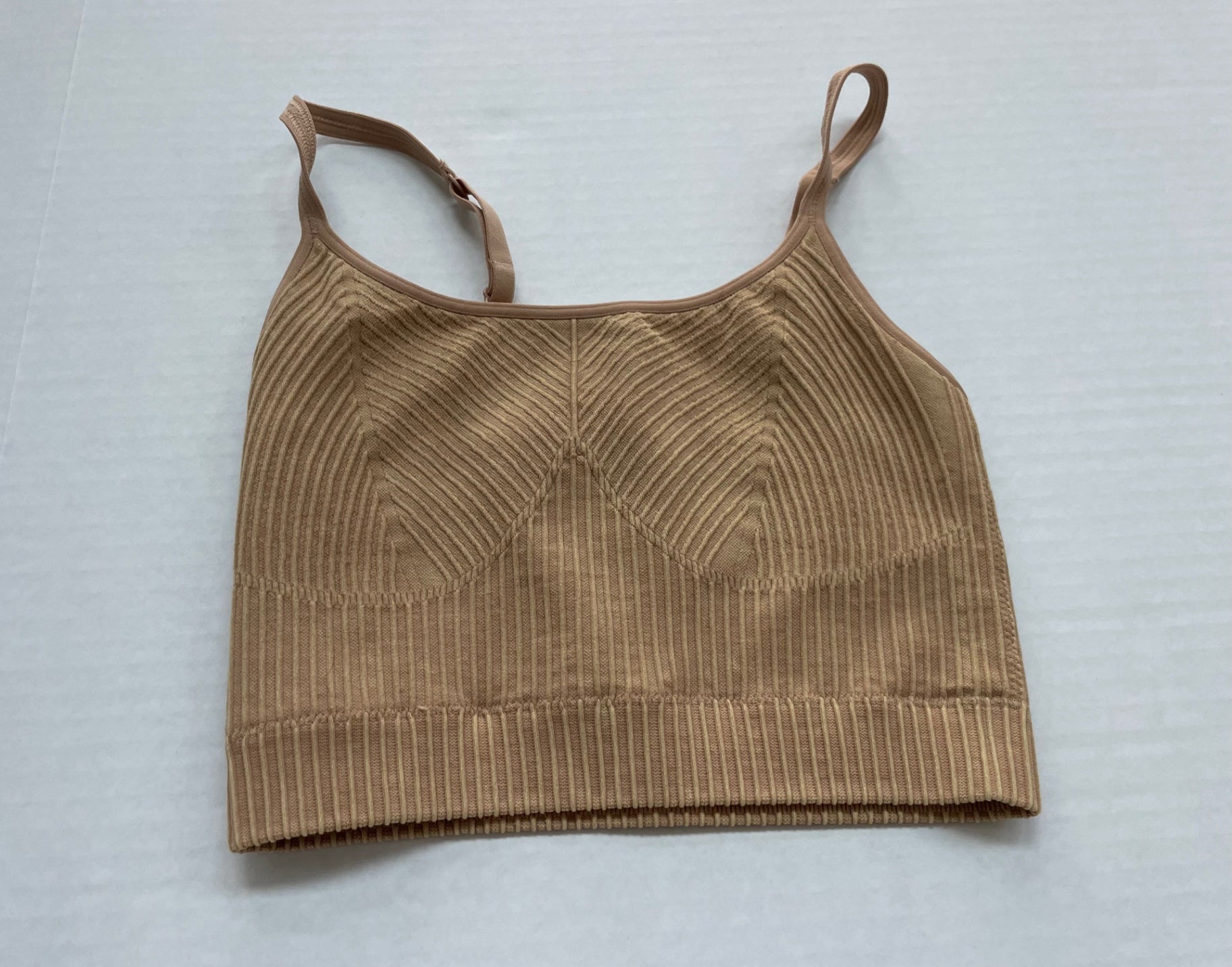 Aerie Tops Extra Extra Small Beige Knit fabric blend/Polyester
