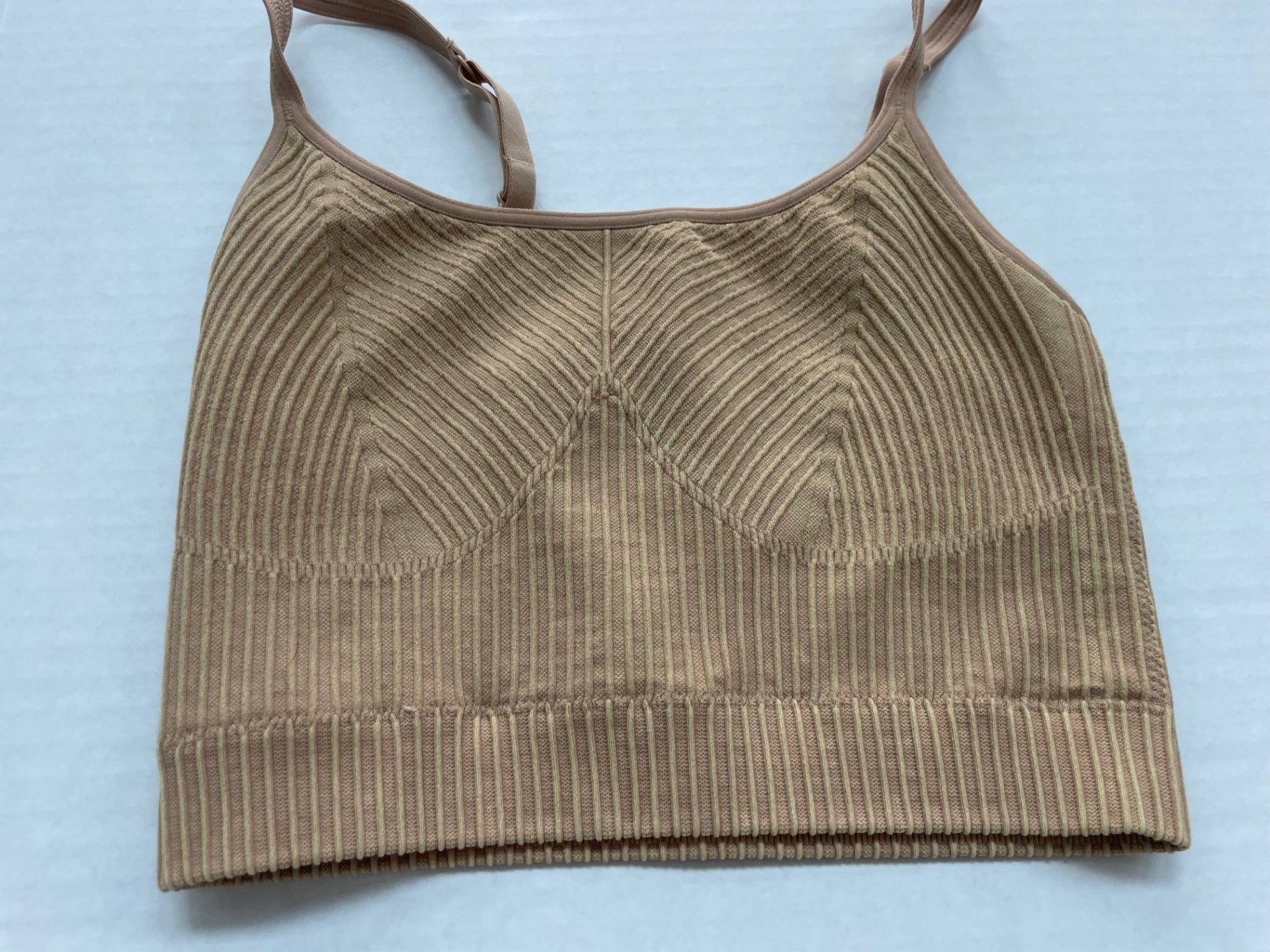 Aerie Tops Extra Extra Small Beige Knit fabric blend/Polyester