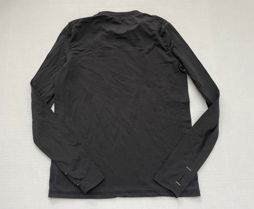 Cuddl Duds Tops Large Black Polyester, Spandex (exterior label indicates 92% polyester, 8% spandex)