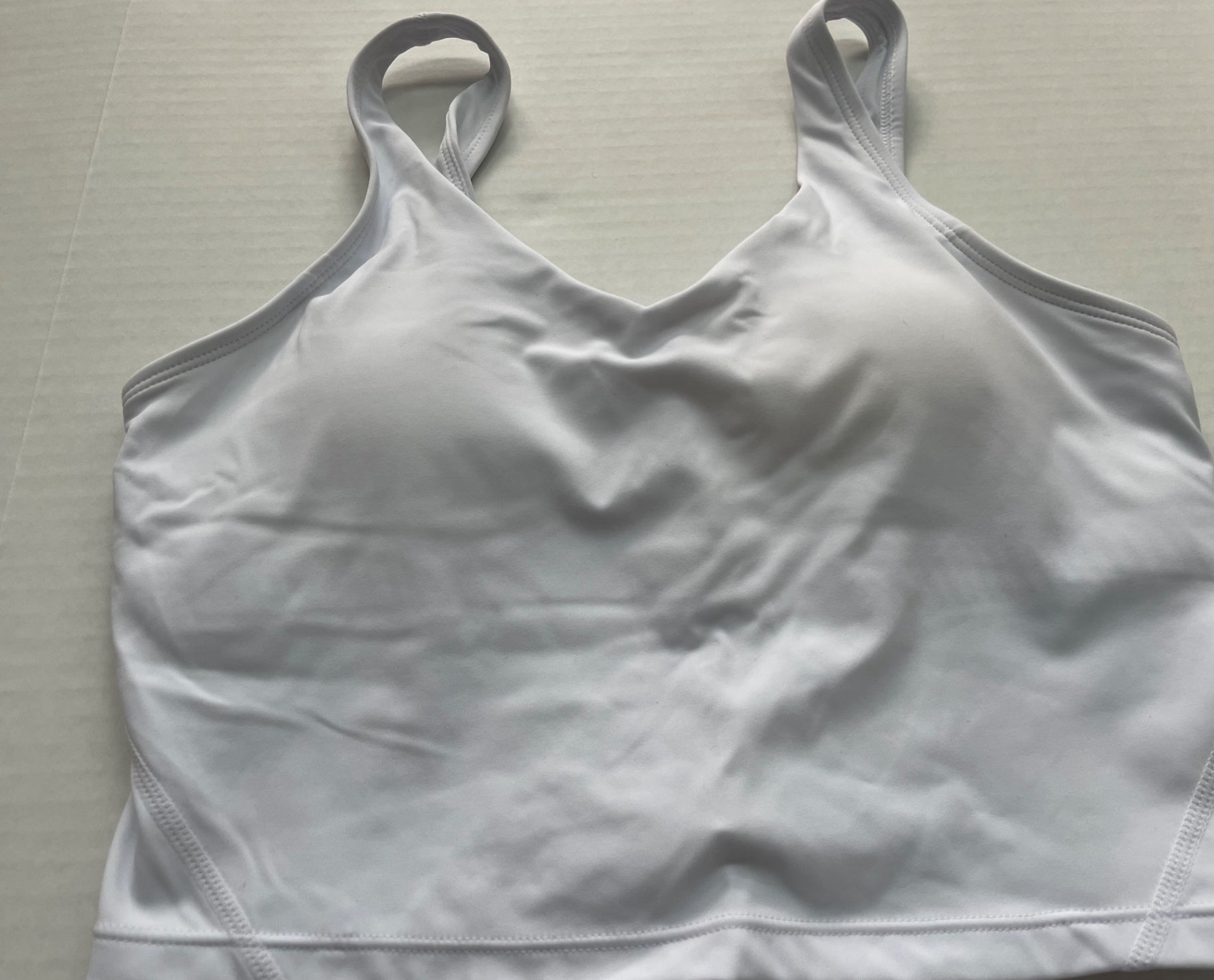 Unbranded Tops Extra Small White Polyamide, Spandex (visible label)