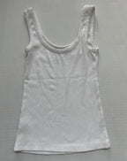 Aerie Tops Small White Cotton and Elastane
