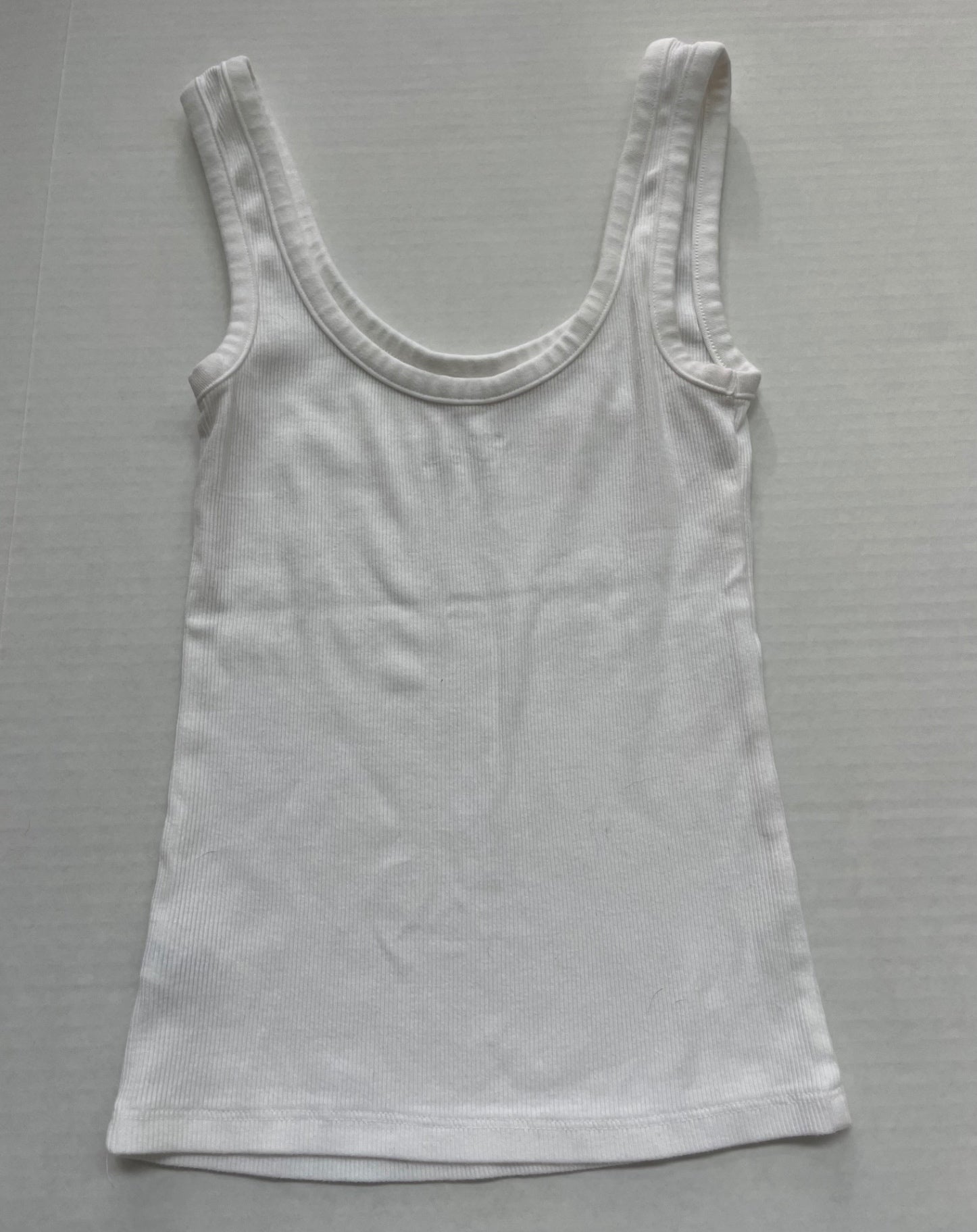 Aerie Tops Small White Cotton and Elastane