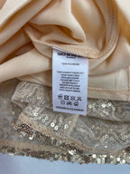 Lucy in the Sky Dresses/Rompers Extra Small Gold Sequin, Polyester, Tulle