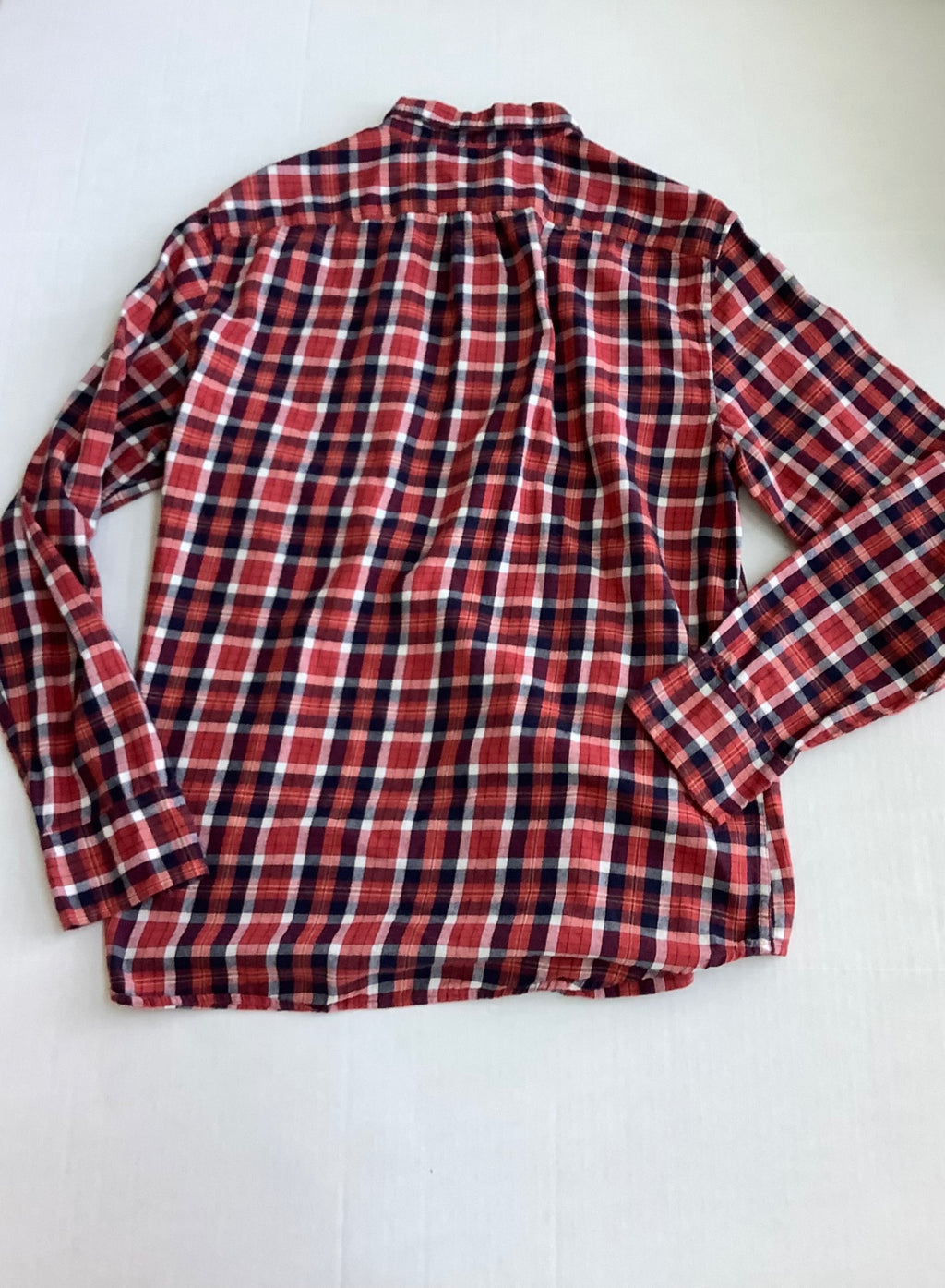 JCREW Tops Large Red, Blue, White Plaid Cotton