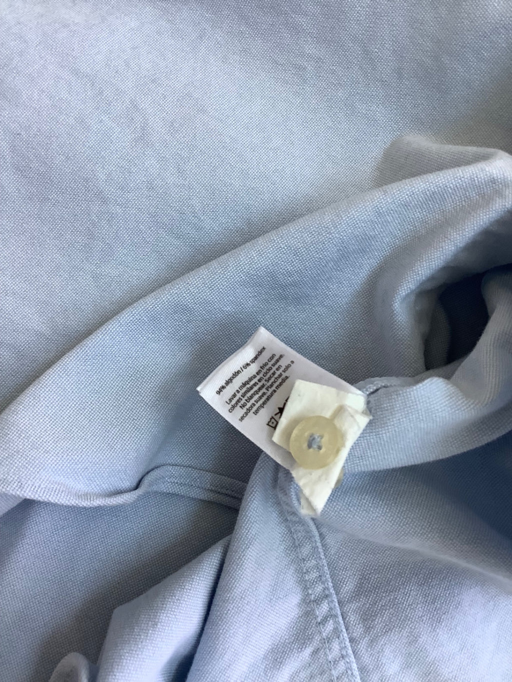 Vineyard Vines Tops Large Light Blue Cotton/Spandex