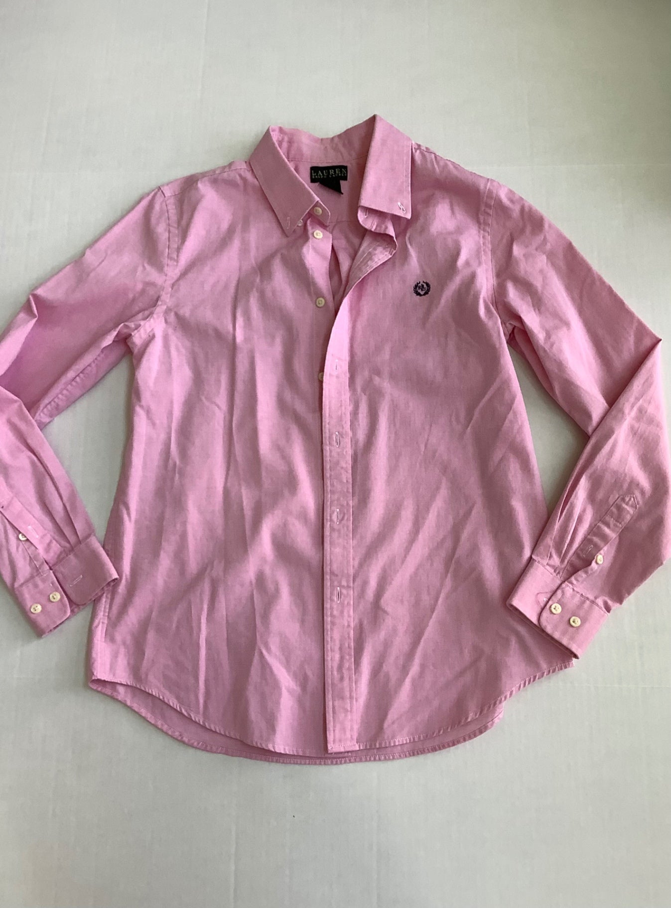 Lauren Ralph Lauren Tops 20 Pink Cotton Linen Blend, Polyester
