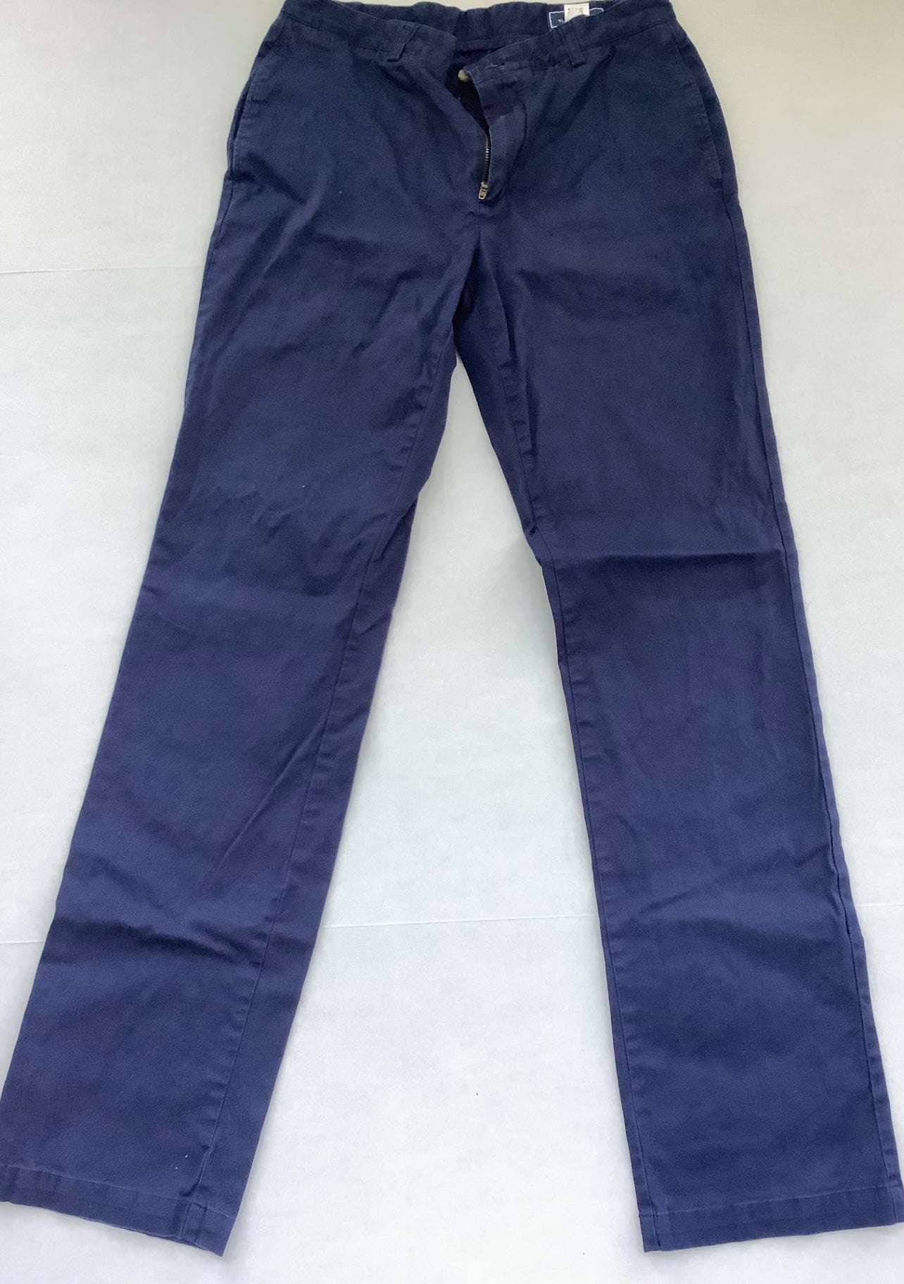 Vineyard Vines Pants 32W x 36L Navy blue Cotton, Polyester