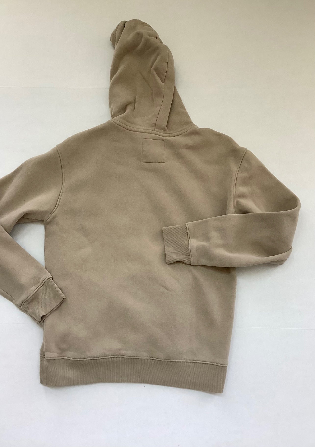 Hollister Sweatshirts/Hoodies Small Beige Cotton Blend, Fleece Lining