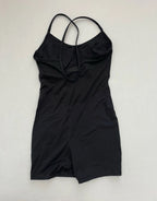 Manduka Romper Extra Small Black Synthetic, Mesh