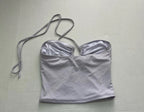 Unknown Top Small Light Purple Polyester