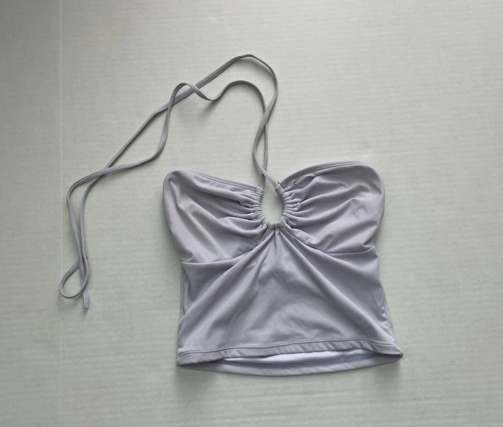 Unknown Top Small Light Purple Polyester