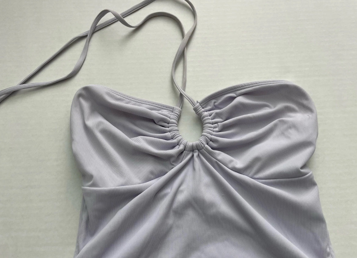Unknown Top Small Light Purple Polyester