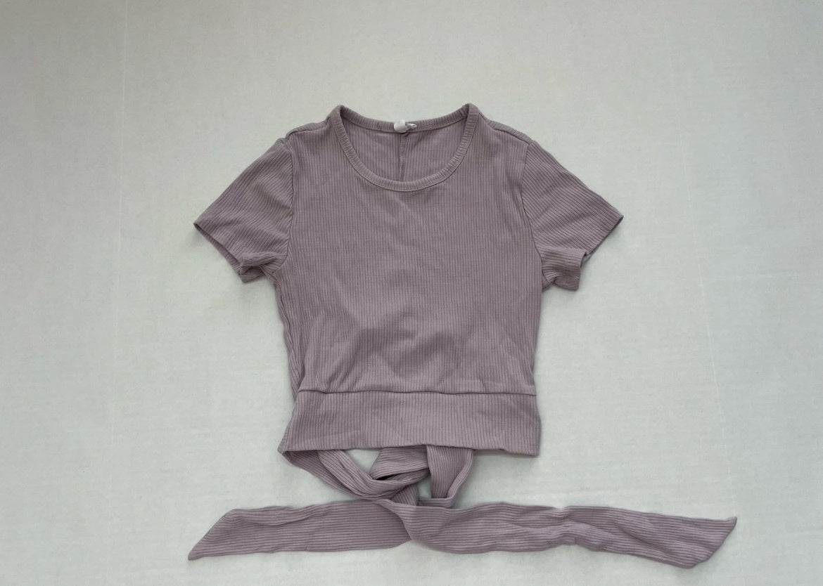 Garage Short Sleeve Top Small Lavender Cotton