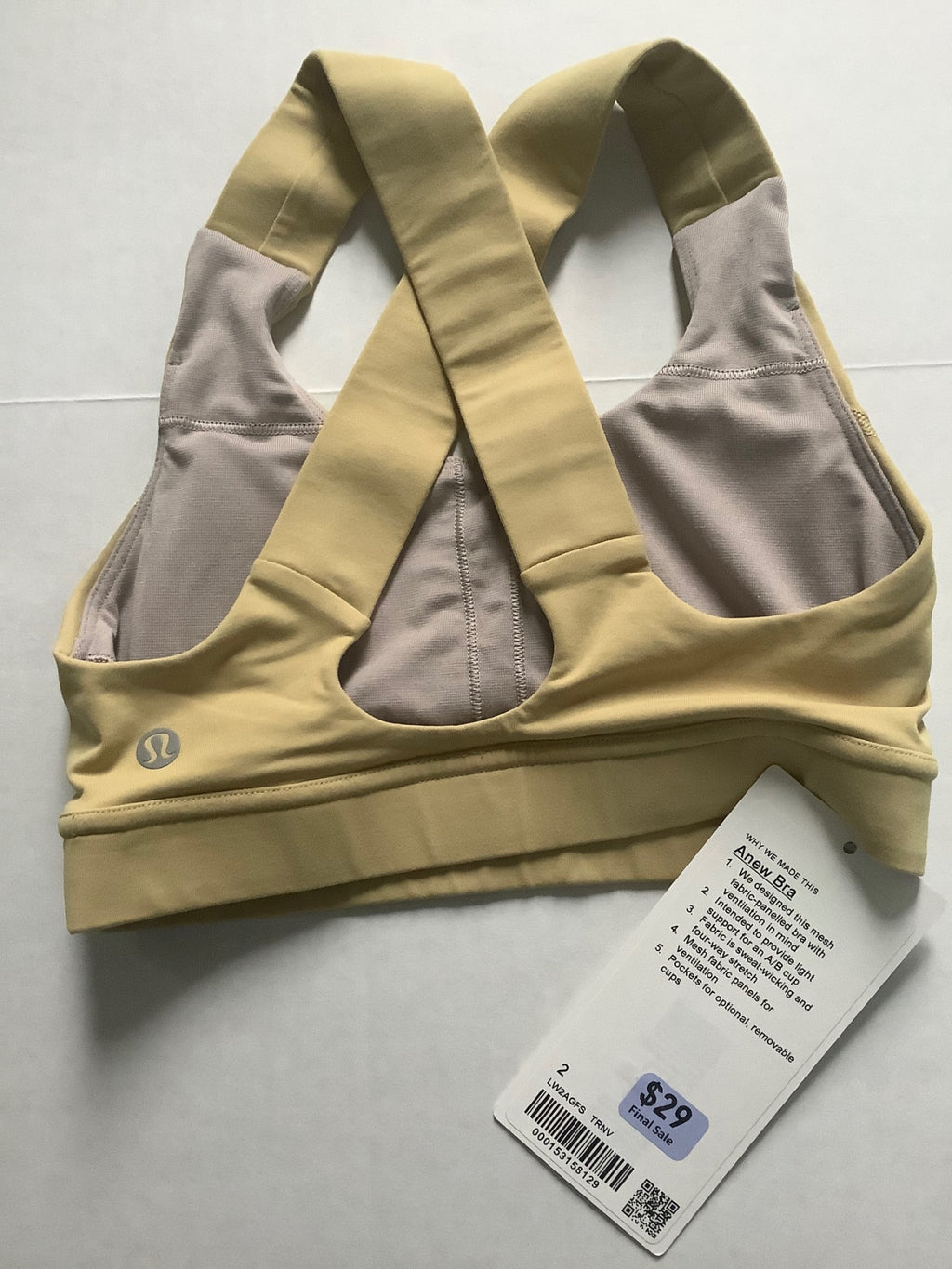 Lululemon Tops 2 Yellow Nylon and spandex