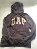 GAP Sweatshirts/Hoodies Extra Large Brown Cotton, Polyester, Recycled Polyester, Fleece