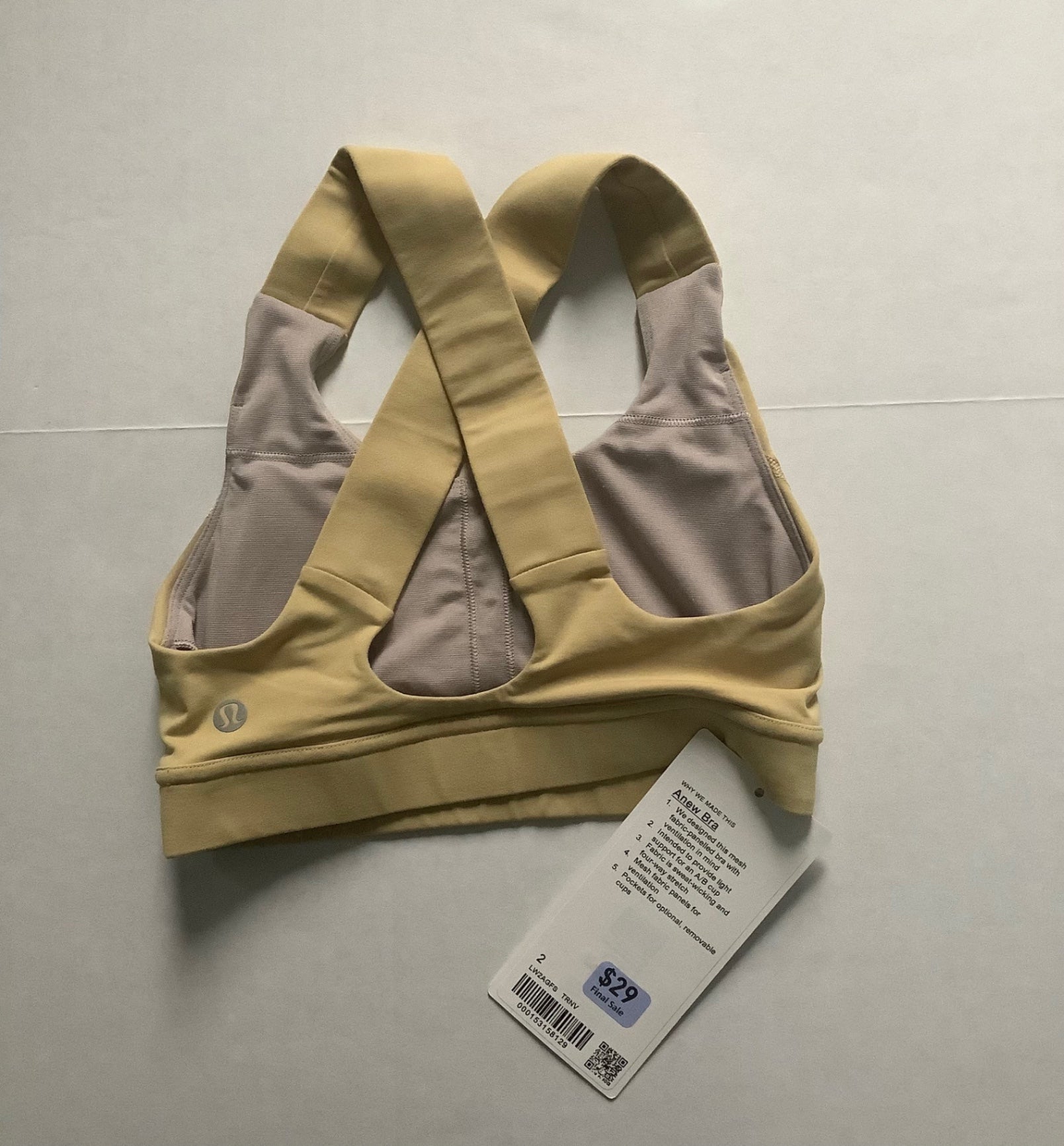 Lululemon Tops 2 Yellow Nylon and spandex