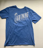 NHL Tops Large Blue Cotton, Polyester