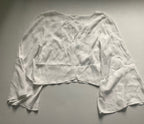OH BOY! Tops Medium White Cotton, linen