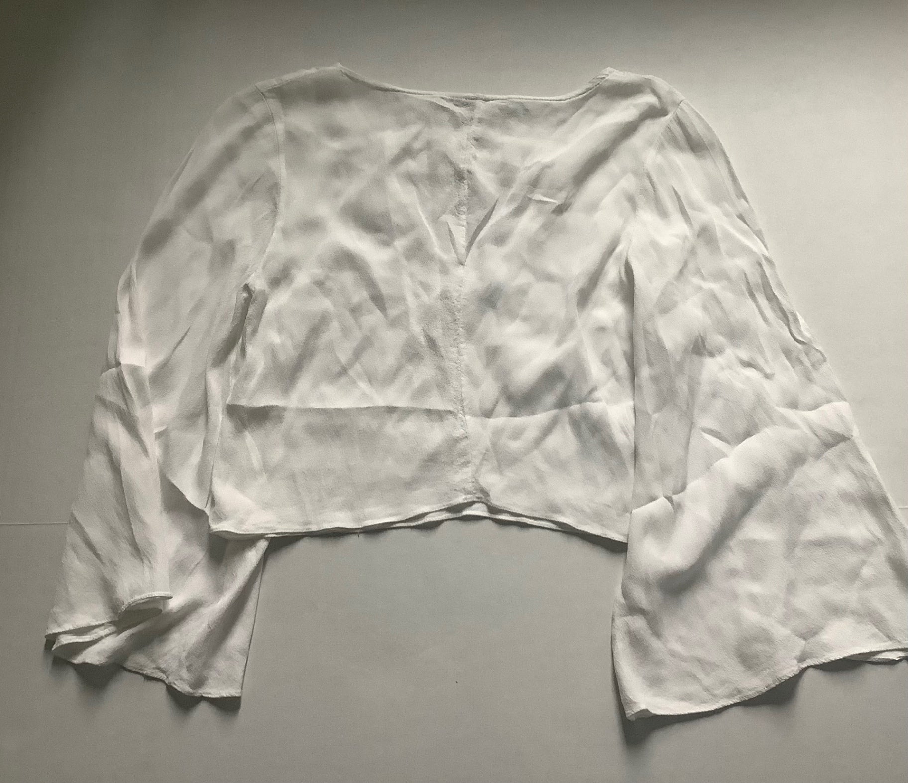 OH BOY! Tops Medium White Cotton, linen