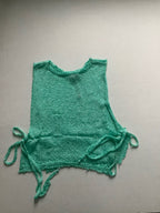 Pretty Little Thing Tops Small Turquoise Knit